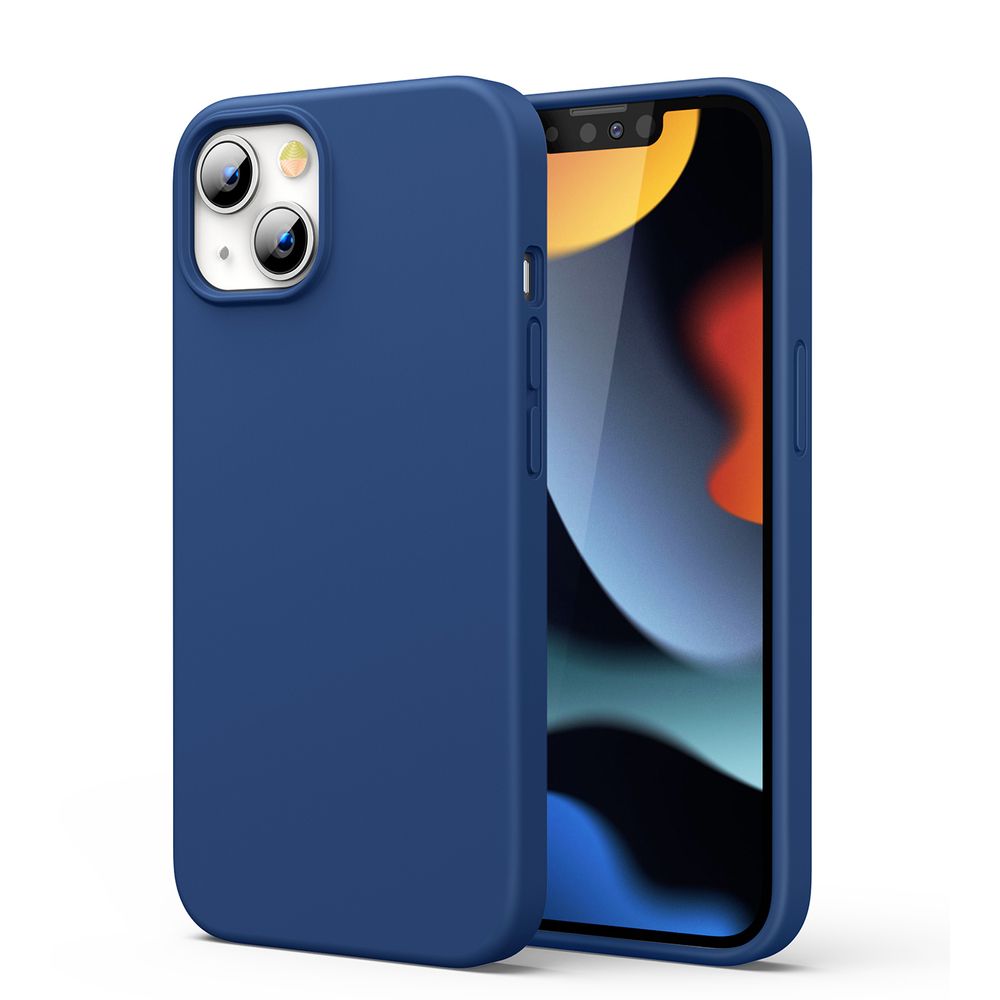 Husa iPhone 13 UGREEN Silicone Soft Flexible Blue UHSSFIXIIIBL, albastru