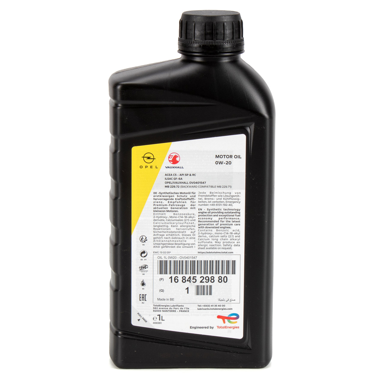 Ulei motor GM Fuel Economy Long Life 0W20 1684529880, volum 1 litru, ACEA C5, API SN+