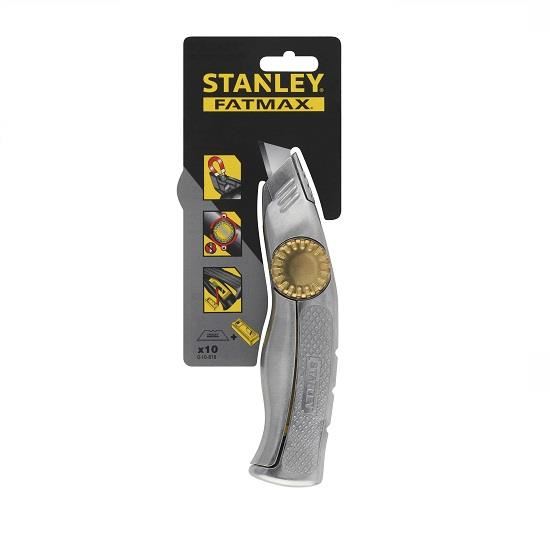 Cutter STANLEY FatMax cu lama fixa, 205 mm, 10 lame incluse