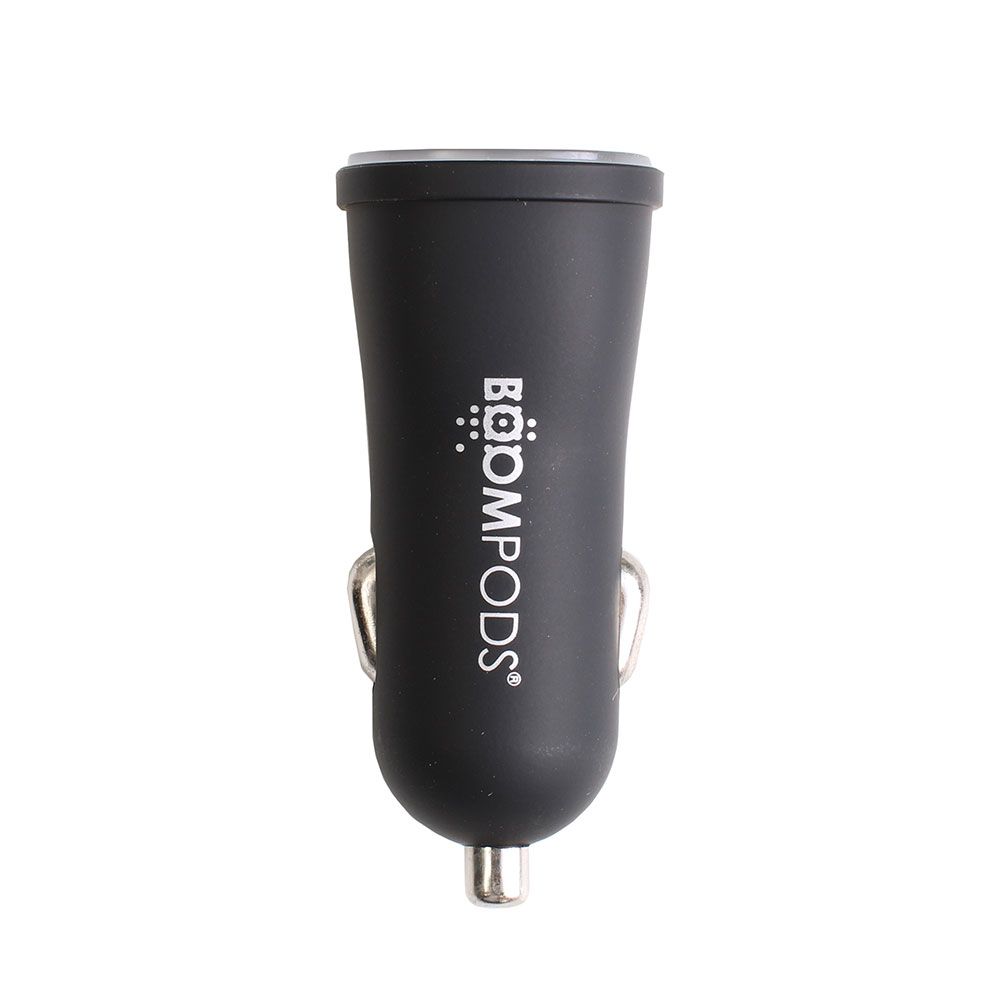 Incarcator auto BOOMPODS CC5BLK, 4 x USB, led indicator, incarcare rapida, negru