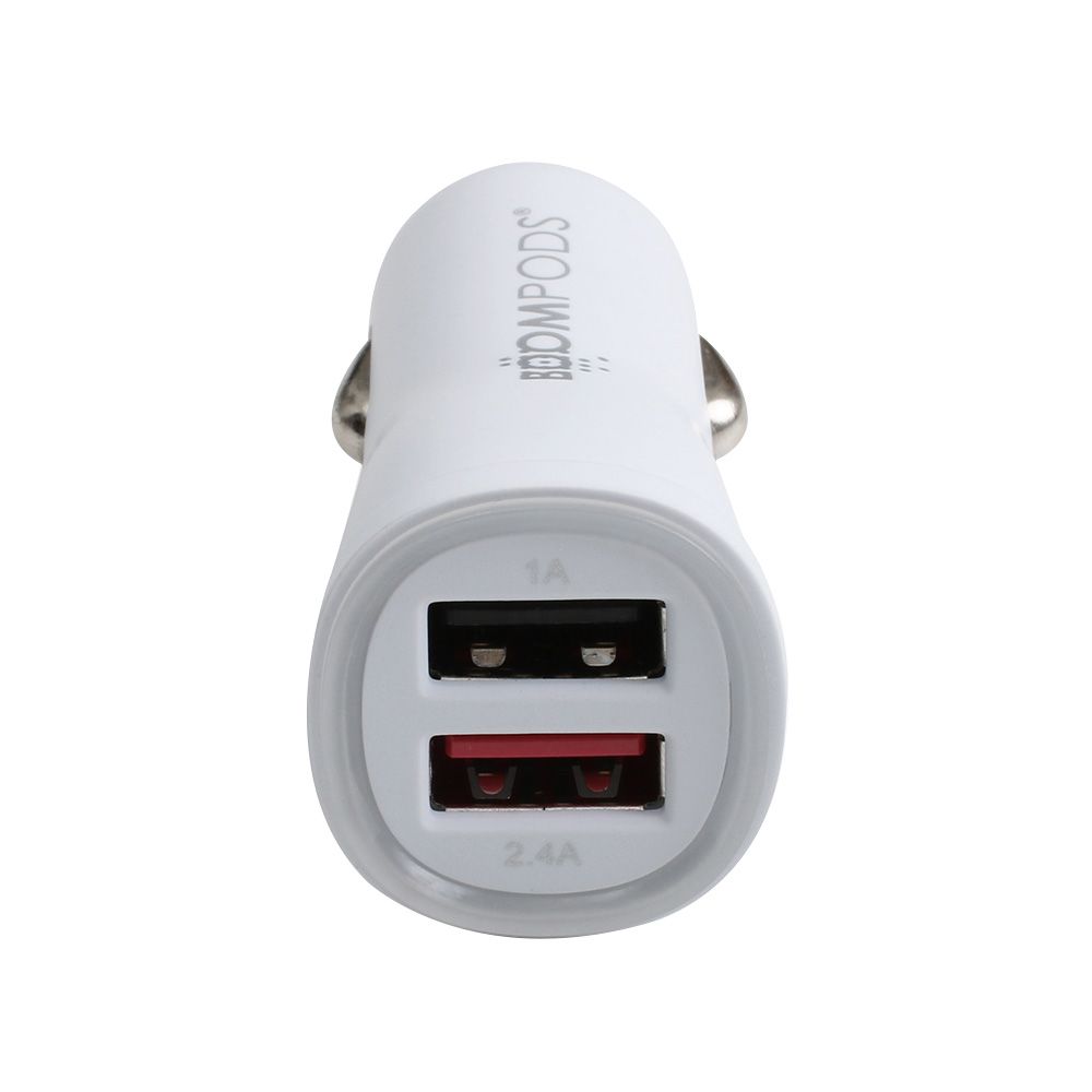 Incarcator auto BOOMPODS CC5WHT, 3.4 A, led indicator, incarcare rapida, alb