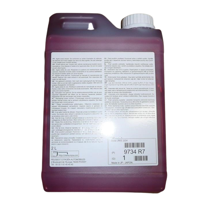 Ulei pentru transmisie automata PSA AM6-2 / AM6-3 / AT6 / AT6-2 / AT6-3 PEUGEOT JWS 3324 PSA 9734.R7, volum 2 litri, rosu