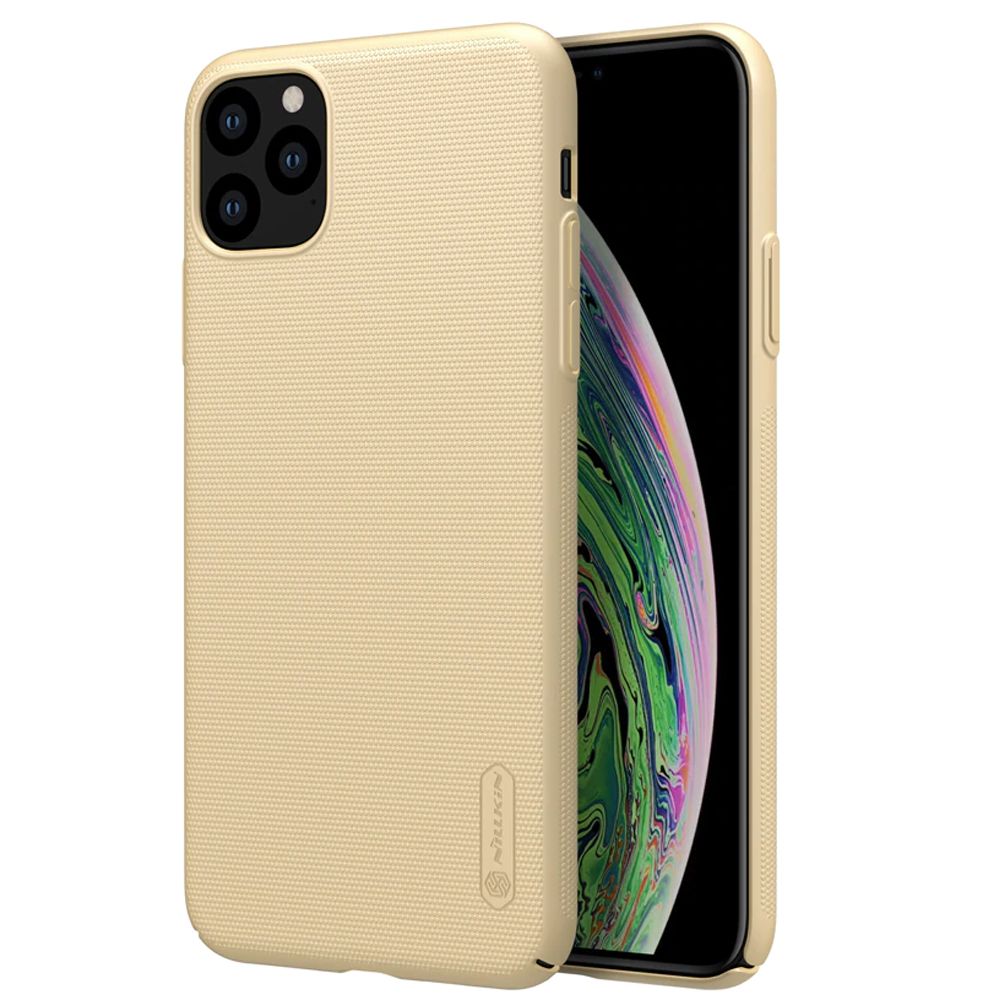 Husa pentru telefon iPhone 11 Pro Max NILLKIN NHSFSIXIPMAR, Super Frosted Shield Auriu, policarbonat