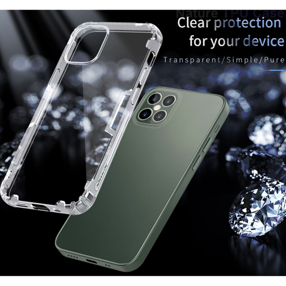 Husa pentru telefon iPhone 12 / 12 Pro NILLKIN EDA00747602C, Nature TPU Soft Green, verde