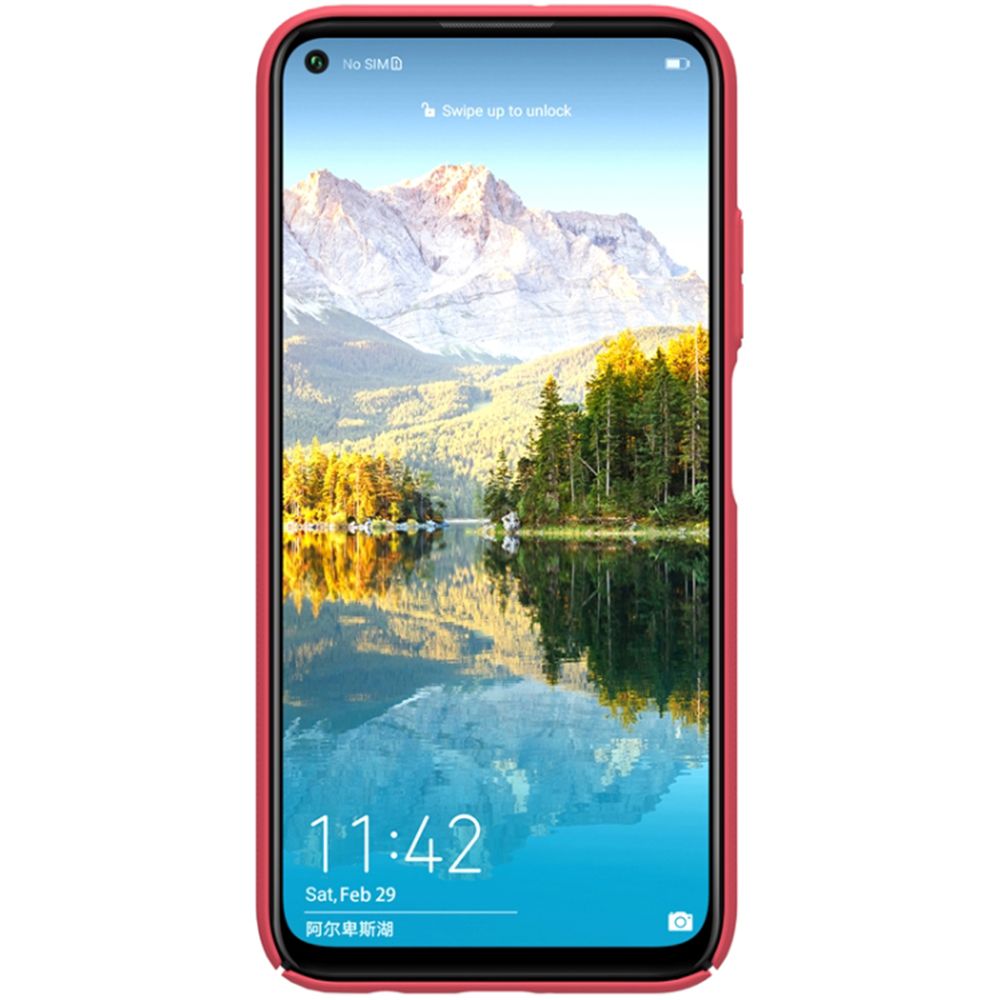 Husa pentru telefon Huawei P40 Lite NILLKIN EDA00322303C, Frosted Concave Red, rosu