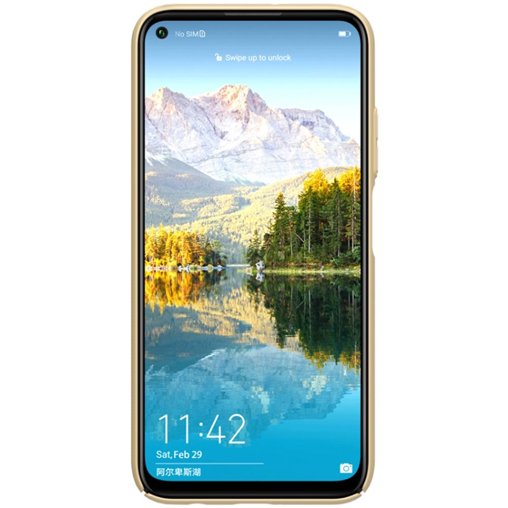 Husa pentru telefon Huawei P40 Lite NILLKIN EDA00322303D, Frosted Concave Gold, auriu