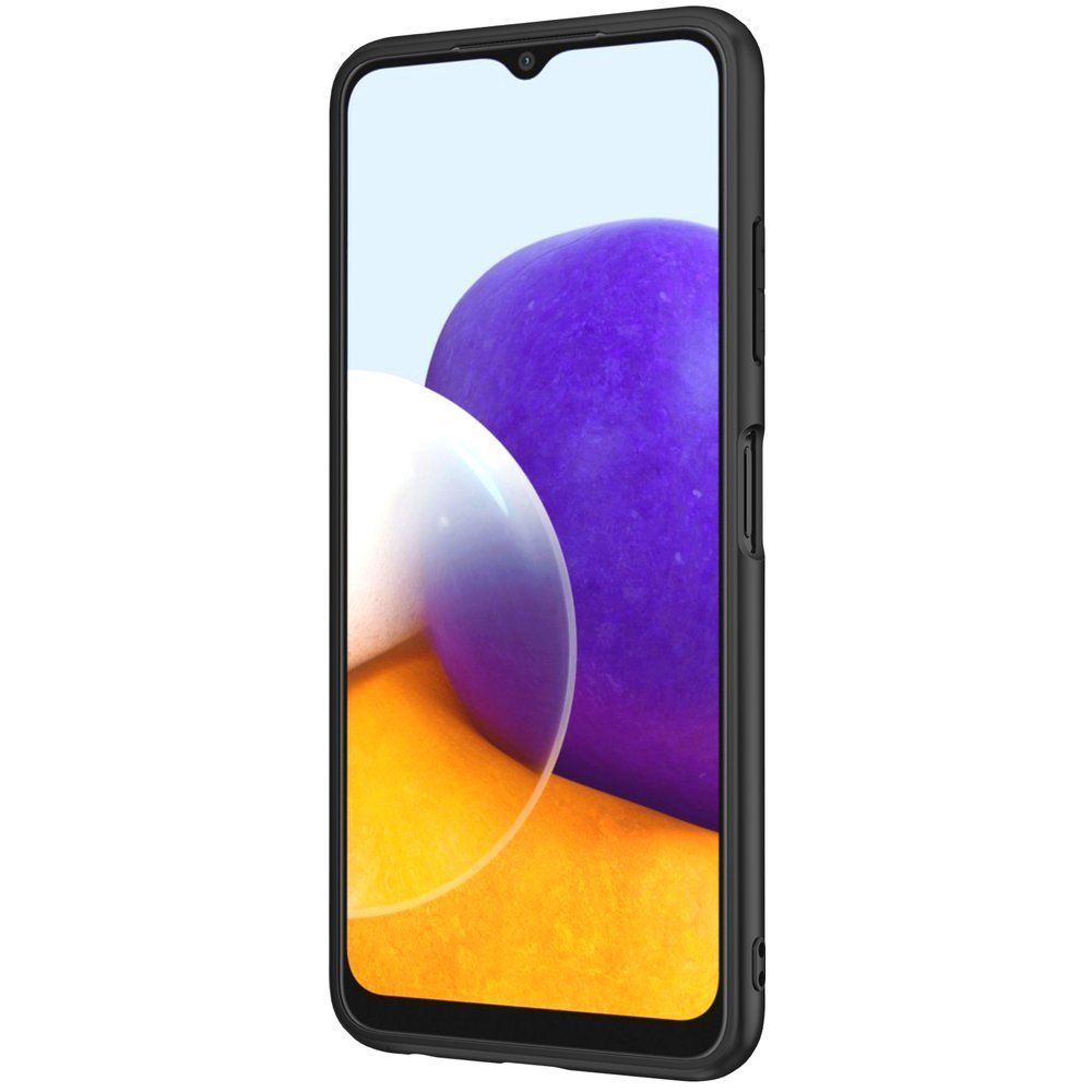 Husa pentru telefon Samsung Galaxy A22 5G NILLKIN NHTA225GBK, Textured Black, negru