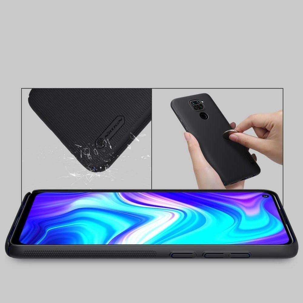 Husa pentru telefon Xiaomi Redmi Note 9 / Redmi 10X 4G NILLKIN NHSFSCXR10XN, Super Frosted Shield, negru