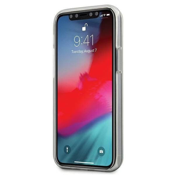 Husa pentru iPhone 12 Mini KARL LAGERFELD KLHCP12STRDFKBK, Gradient Ikonik, Negru