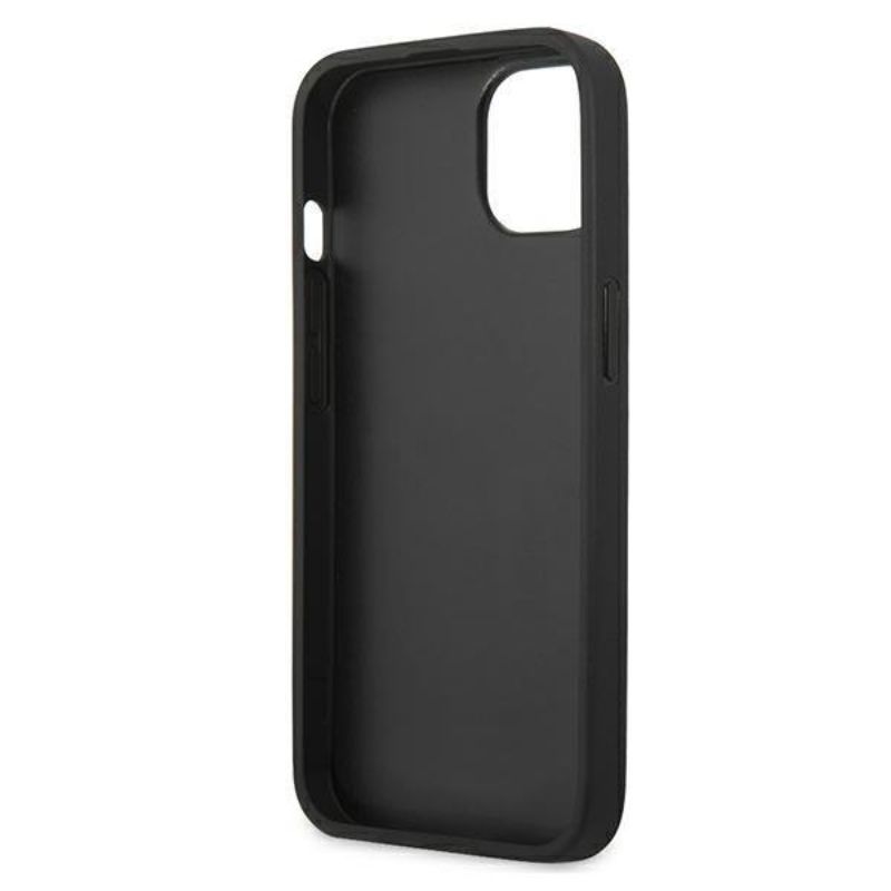 Husa iPhone 13 Mini GUESS PU 4G Ring GUHCP13S4GMRGR, gri