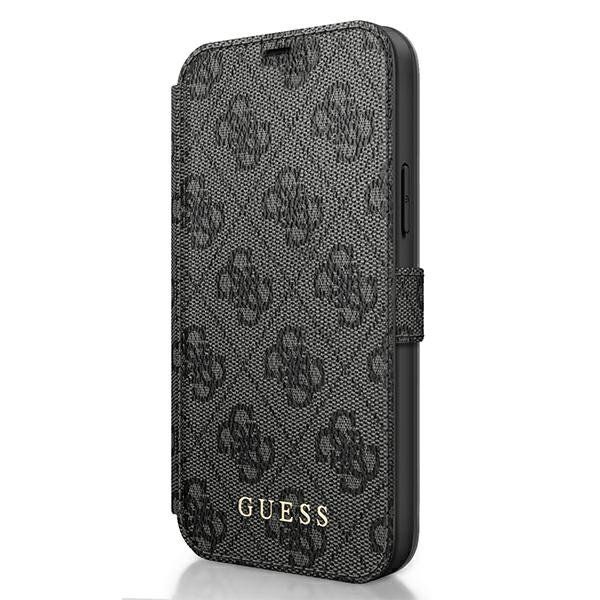 Husa iPhone 12 Mini GUESS Charms GUFLBKSP12S4GG, gri