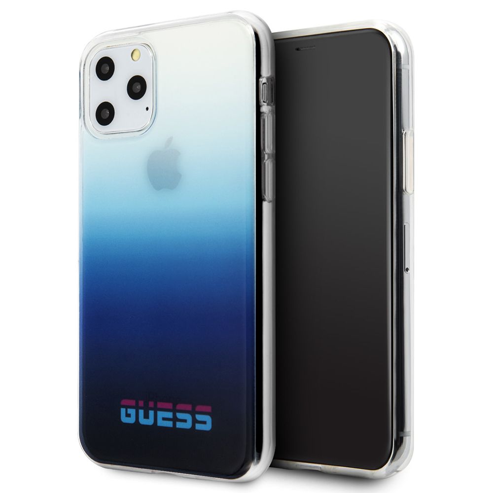 Husa iPhone 11 Pro Max GUESS California GUHCN65DGCNA, albastru