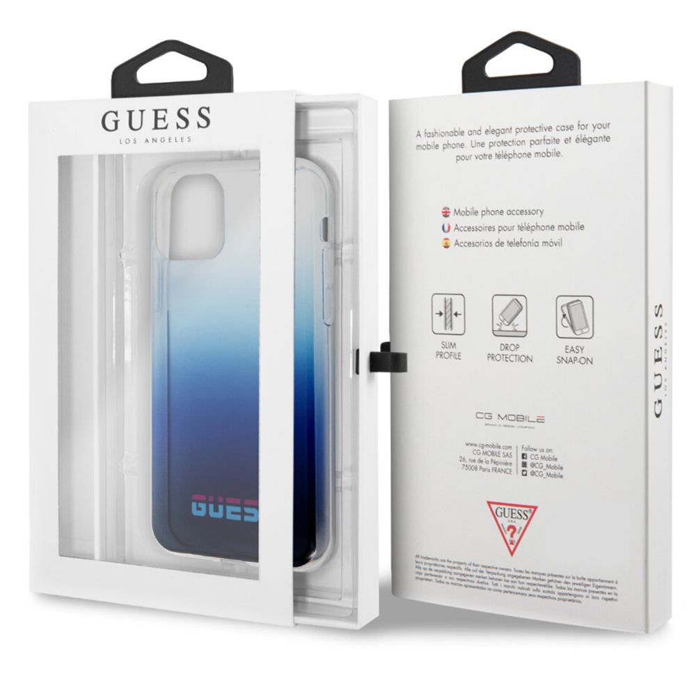 Husa iPhone 11 Pro Max GUESS California GUHCN65DGCNA, albastru