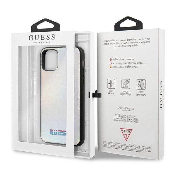 Husa iPhone 11 Pro Max GUESS Iridescent GUHCN65BLD, argintiu