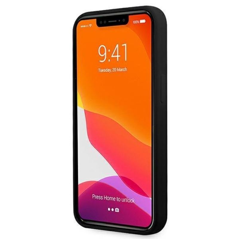 Husa pentru iPhone 13 Pro KARL LAGERFELD KLHCP13LSLKHBK, Silicon Karls Head, Negru
