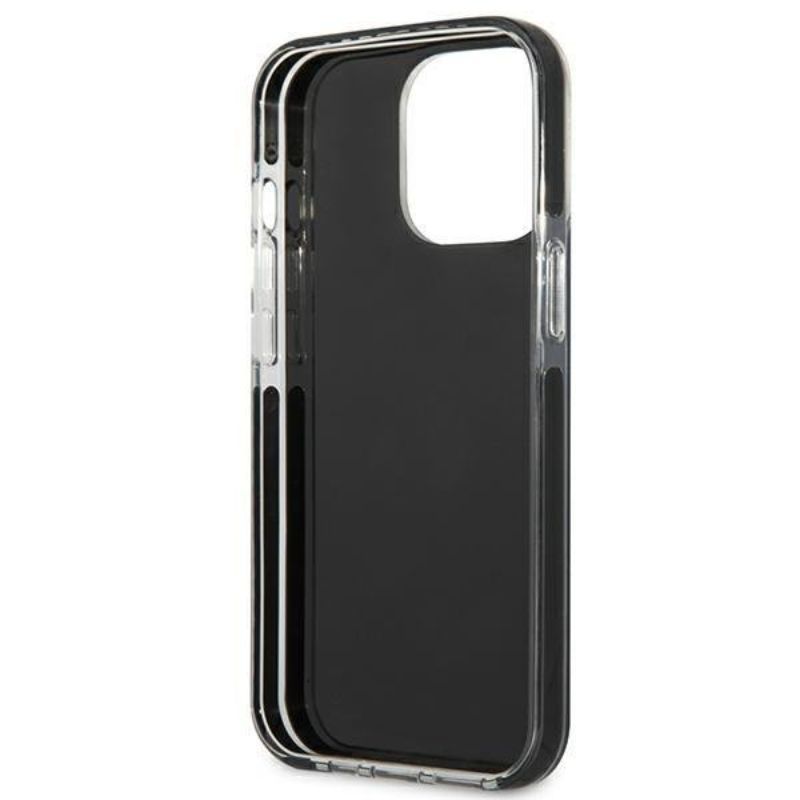 Husa pentru iPhone 13 Pro KARL LAGERFELD KLHFBIIXIIIPN, Full Body Ikonik, Negru