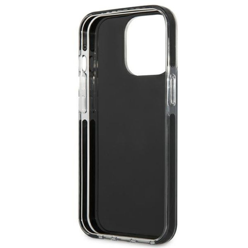 Husa pentru iPhone 13 Pro KARL LAGERFELD KLHKCIXIIIN, Karl and Choupette, Negru