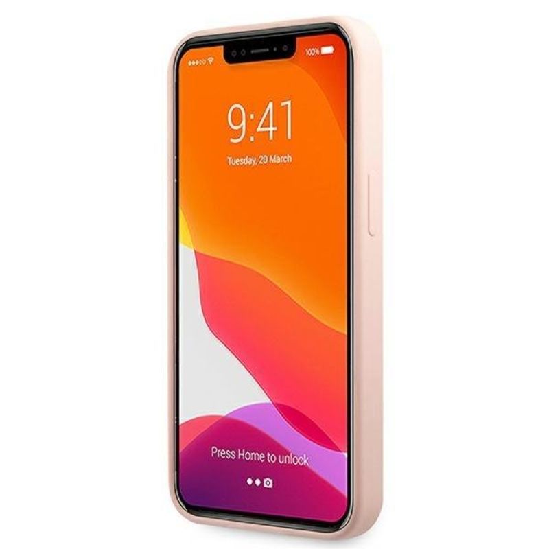 Husa pentru iPhone 13 Pro Max KARL LAGERFELD KLHCP13XSLKHLP, Silicon Karls Head, Roz deschis