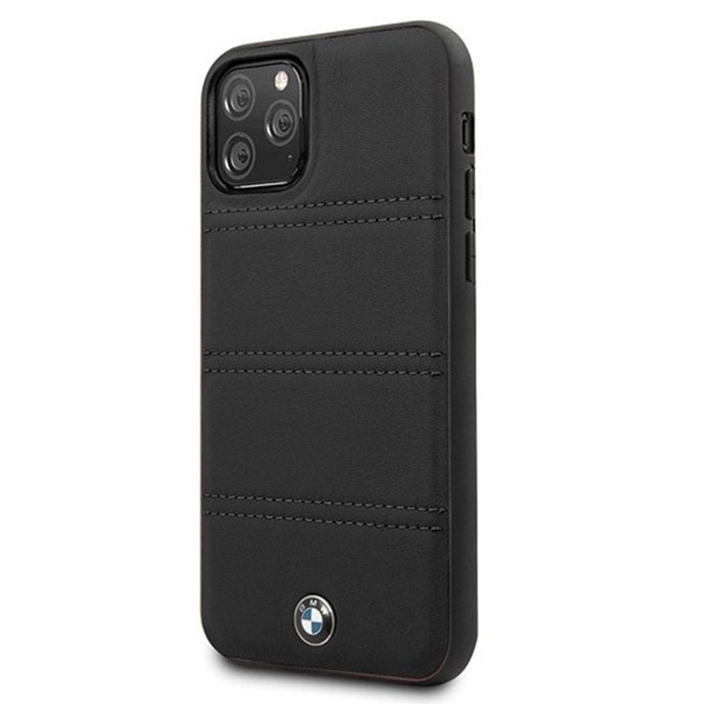 Husa iPhone 11 Pro BMW Signature Horizontal Lines BMHCN58PELBK, negru