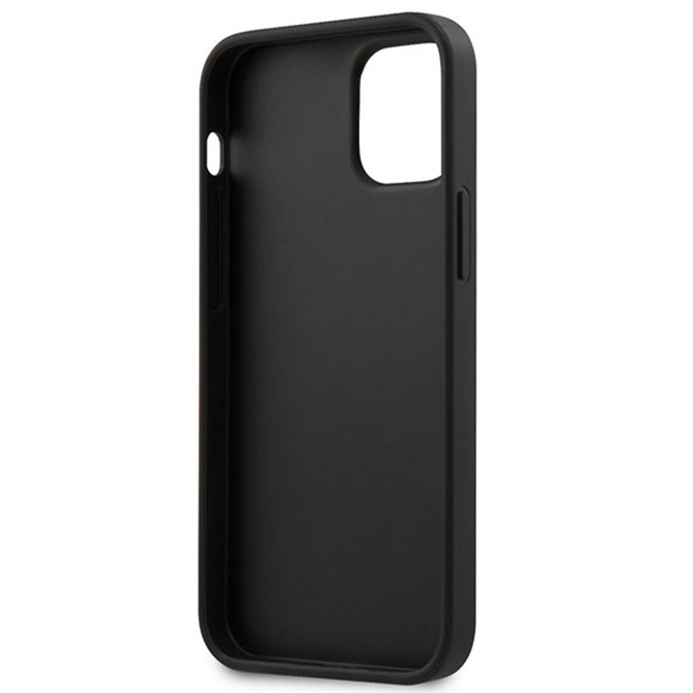 Husa iPhone 12 Mini BMW Signature Logo Imprint BMHCP12SSLLBK, negru