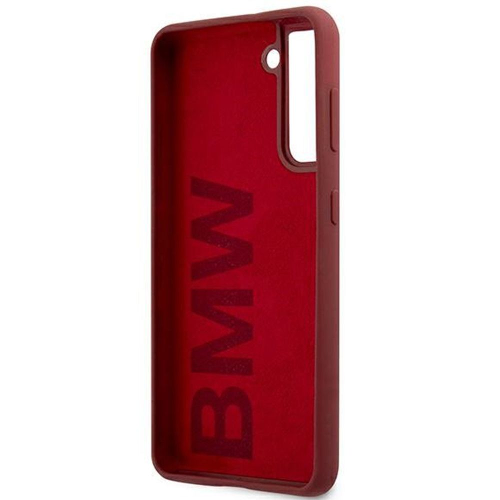 Husa Samsung Galaxy S21 G991 BMW Silicone Signature Logo BMHCS21SSLBLRE, rosu