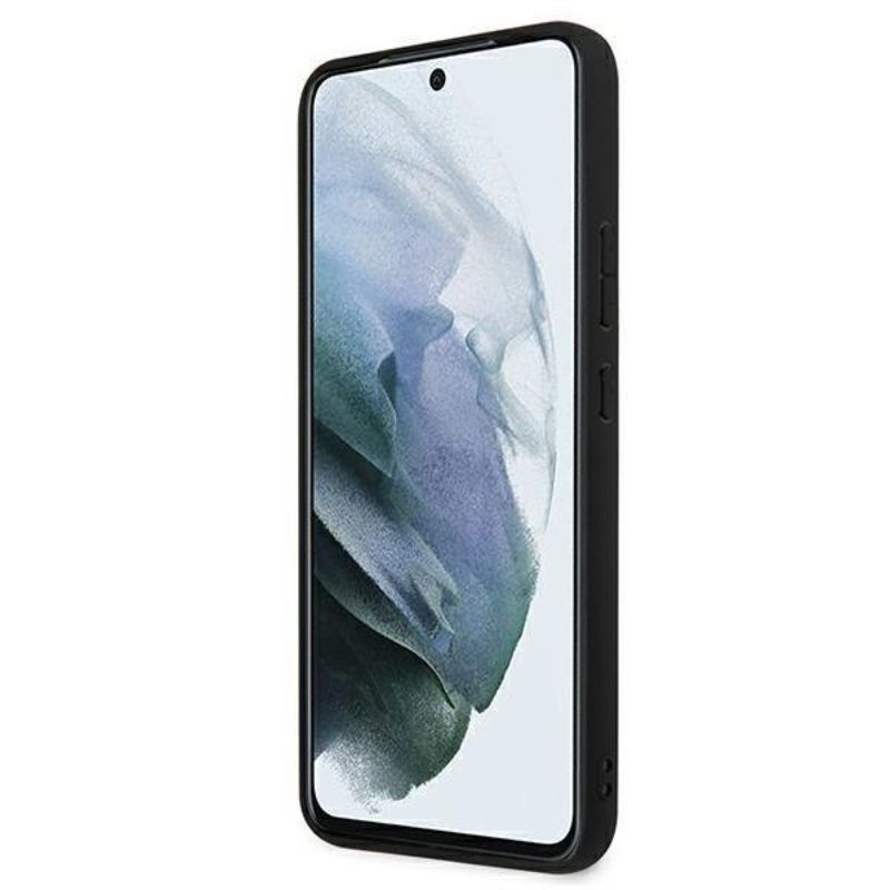 Husa pentru Samsung Galaxy S22 Plus KARL LAGERFELD KLHCS22MOKPG, Saffiano Ikonik Karls Patch, Argintiu