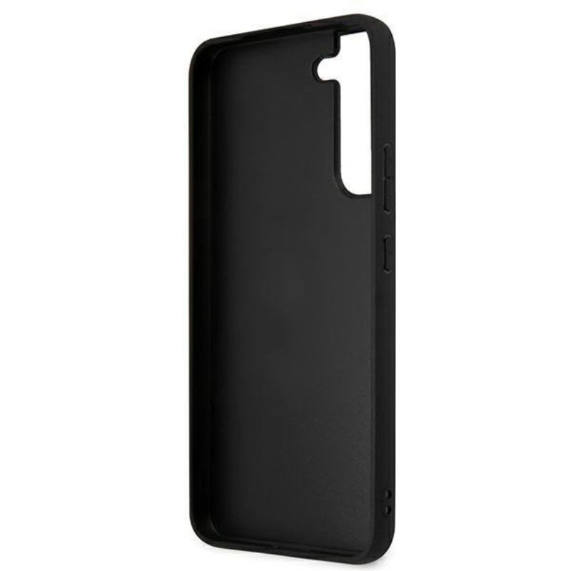 Husa pentru Samsung Galaxy S22 Plus KARL LAGERFELD KLHCS22MOKPG, Saffiano Ikonik Karls Patch, Argintiu