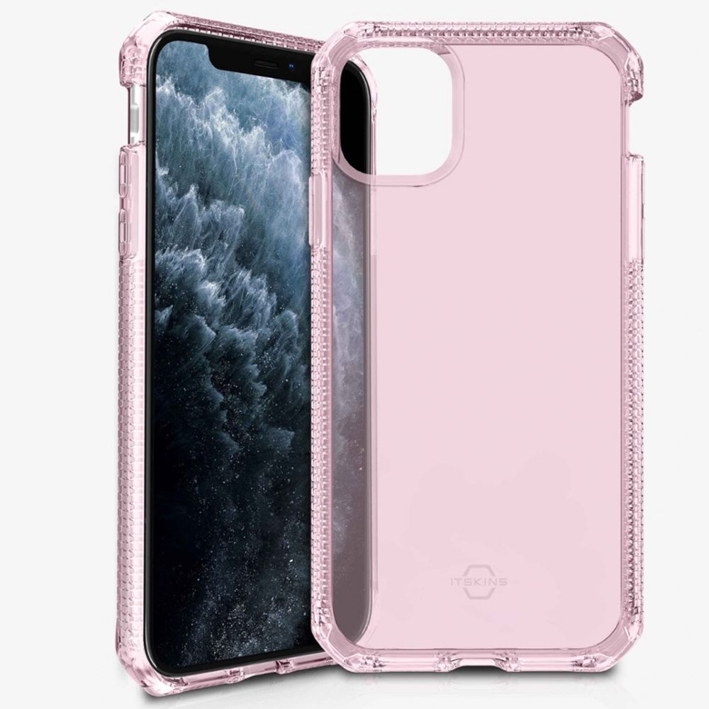 Husa pentru iPhone 11 Pro IT SKINS APXE-SPECM-LPNK, Spectrum Clear Light Pink, antisoc, antimicrobial, roz