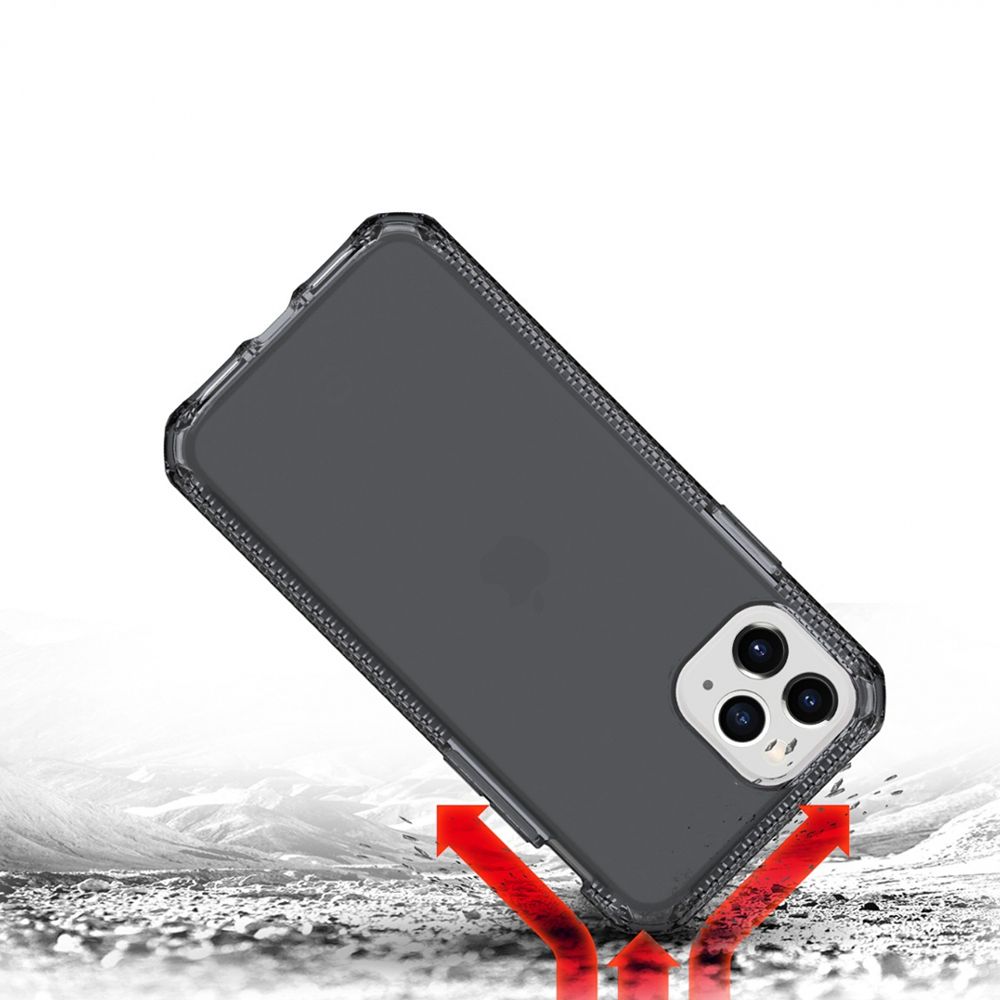 Husa pentru iPhone 11 Pro IT SKINS APXE-SPECM-BLCK, Spectrum Clear Light Black, antisoc, antimicrobial, negru