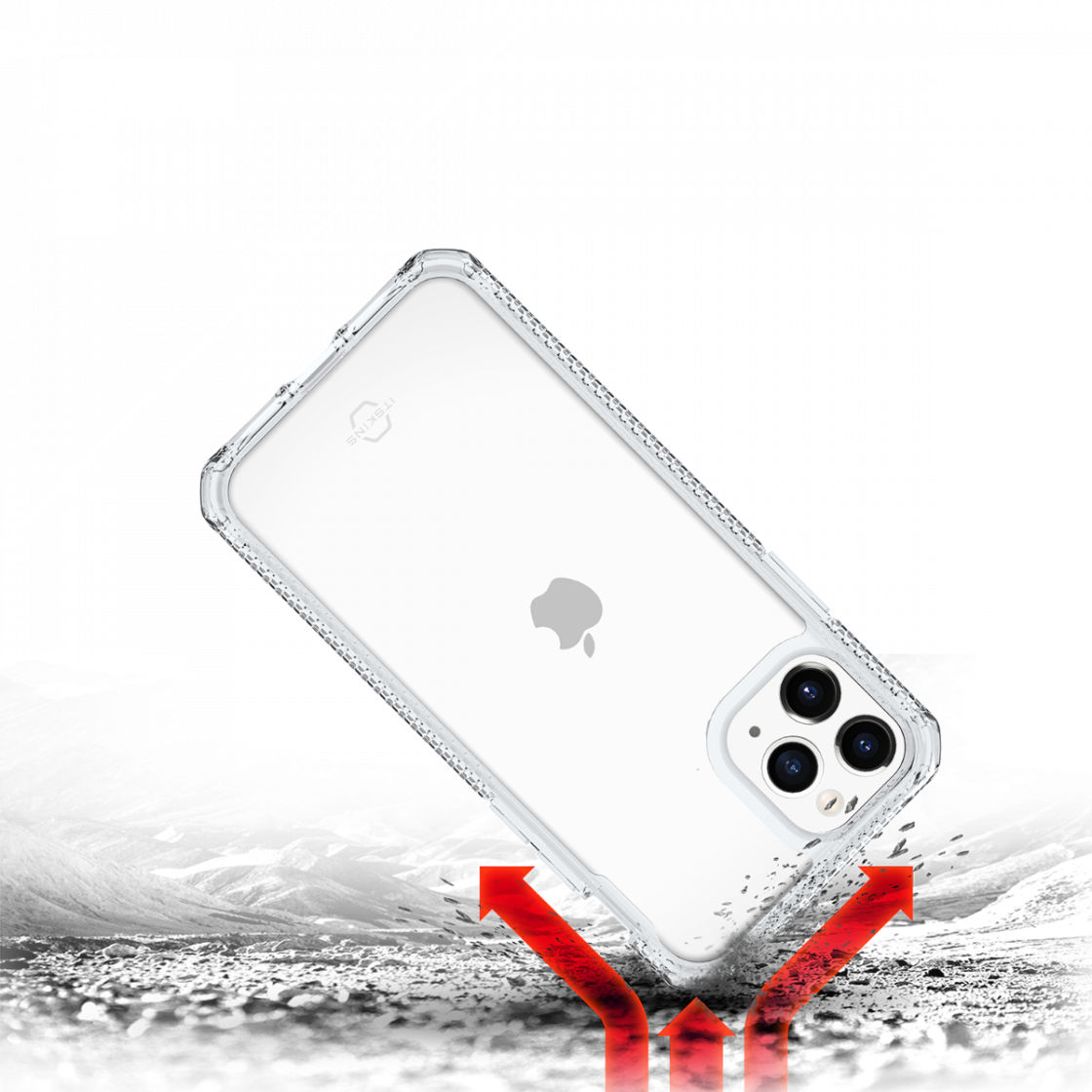 Husa pentru iPhone 11 Pro IT SKINS APXE-HBMKC-TRSP, Hybrid Clear Transparent, antisoc