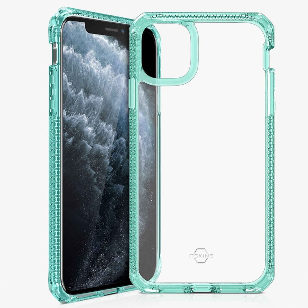 Husa pentru iPhone 11 Pro IT SKINS APXE-HBMKC-TGTR, Hybrid Clear Tiffany Green and Transparent, antisoc, verde