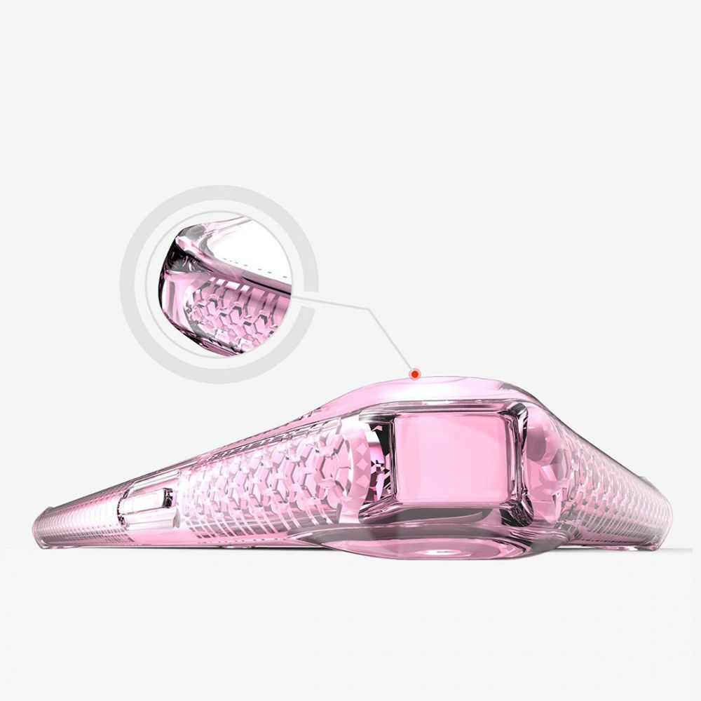 Husa pentru iPhone 11 Pro IT SKINS APXE-HBMKC-LKTR, Hybrid Clear Light Pink and Transparent, antisoc, roz deschis