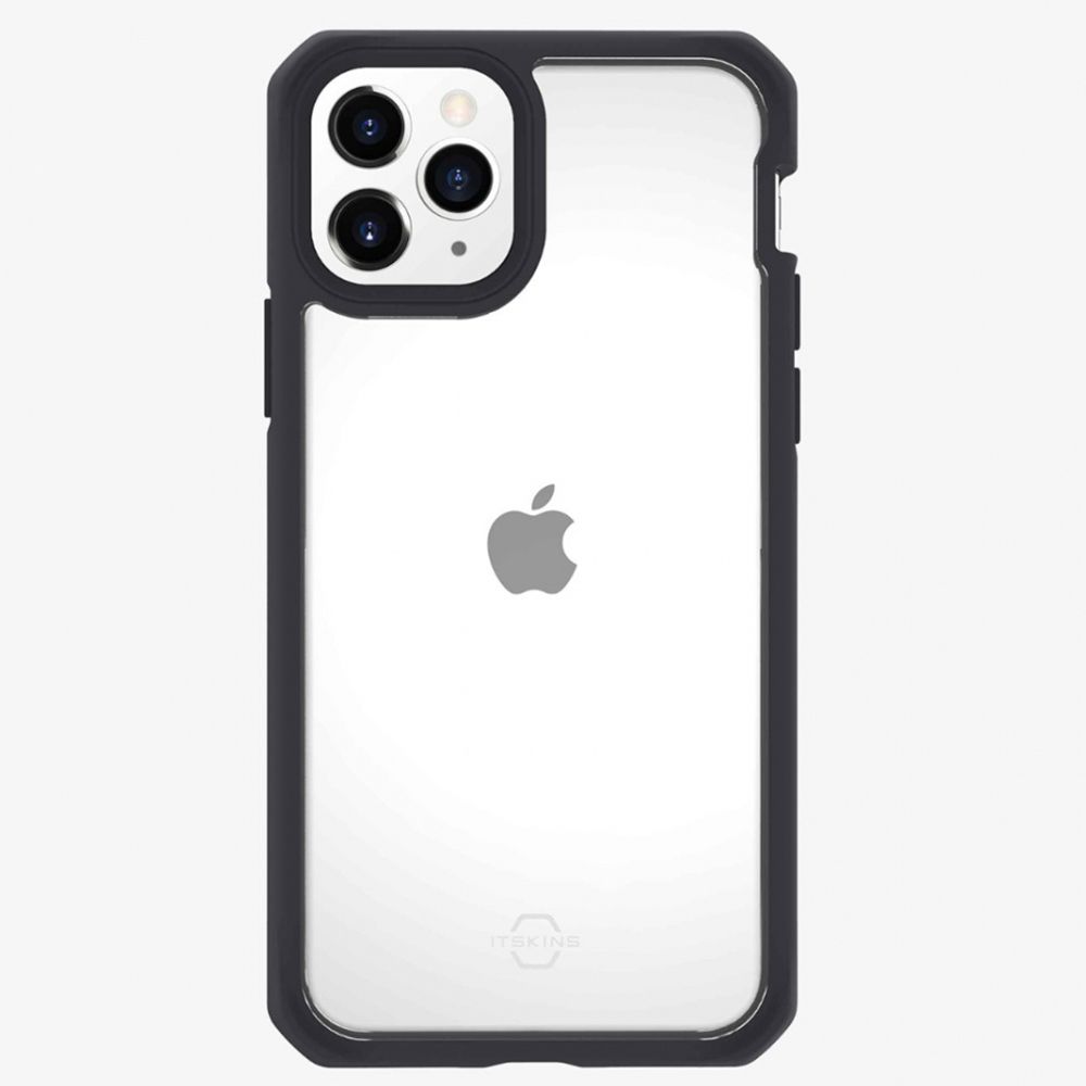 Husa pentru iPhone 11 Pro Max IT SKINS APXM-HYBSO-PKTR, Hybrid Solid Pink and Transparent, antisoc, roz