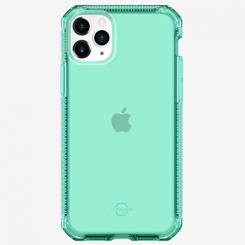 Husa pentru iPhone 11 Pro Max IT SKINS APXM-SPECM-TFGR, Spectrum Clear Tiffany Green, antisoc, antimicrobial, verde