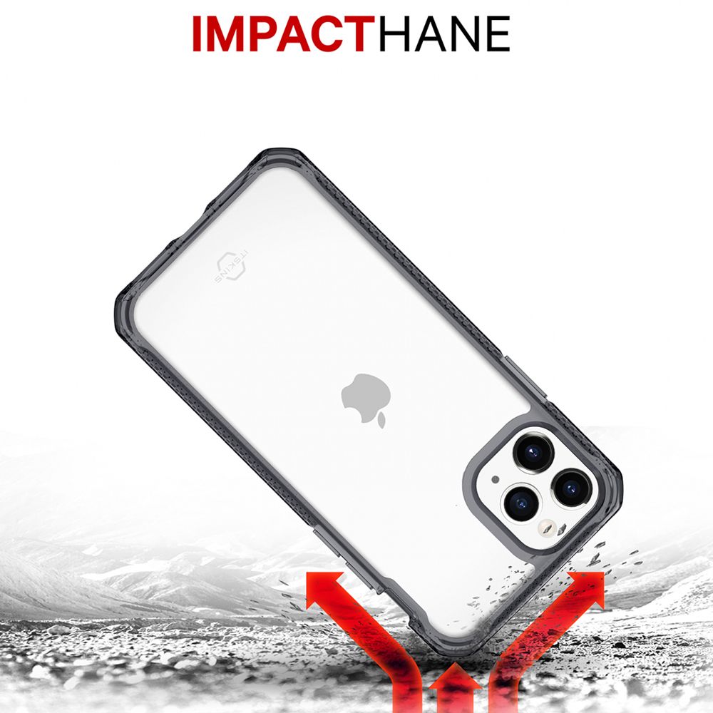 Husa pentru iPhone 11 Pro Max IT SKINS APXM-HBMKC-BKTR, Hybrid Clear Black and Transparent, antisoc, negru