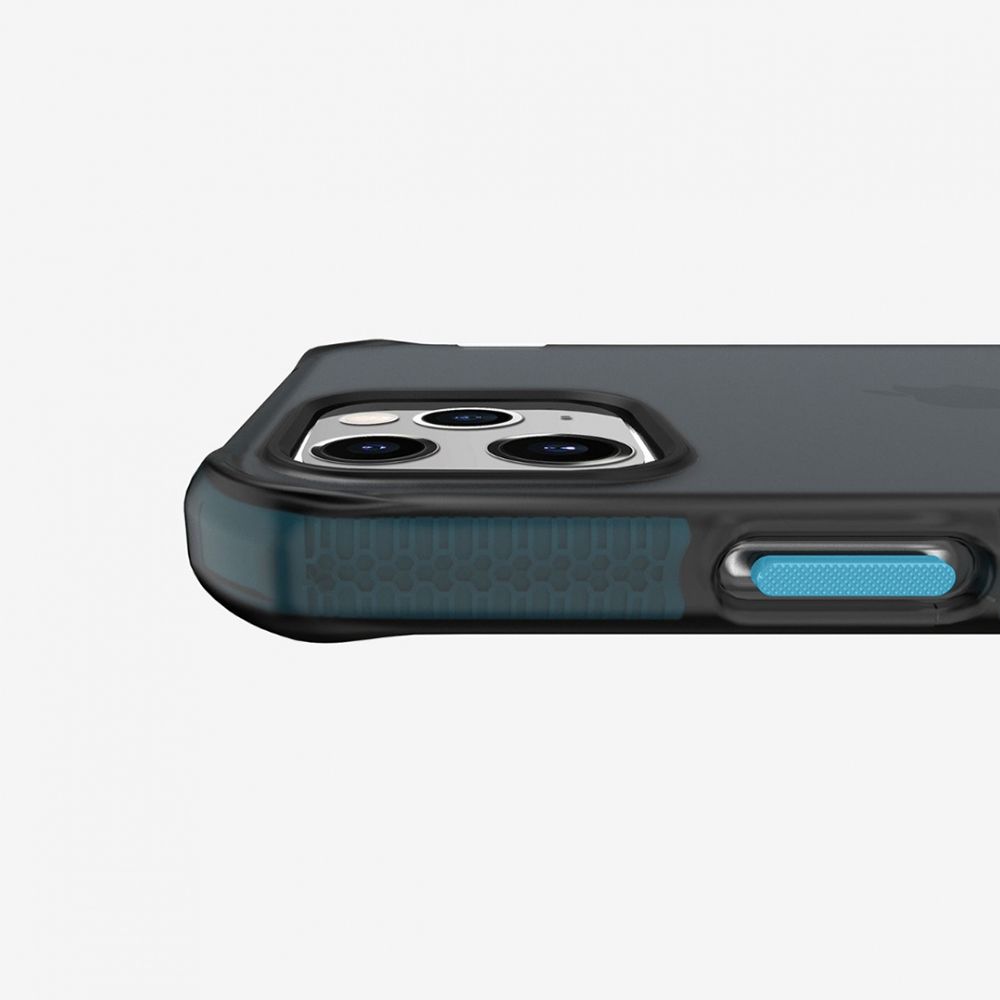 Husa pentru iPhone 12 / 12 Pro IT SKINS AP3P-SPRFR-CBBK, Supreme Frost Centurion Blue and Black, negru/albastru