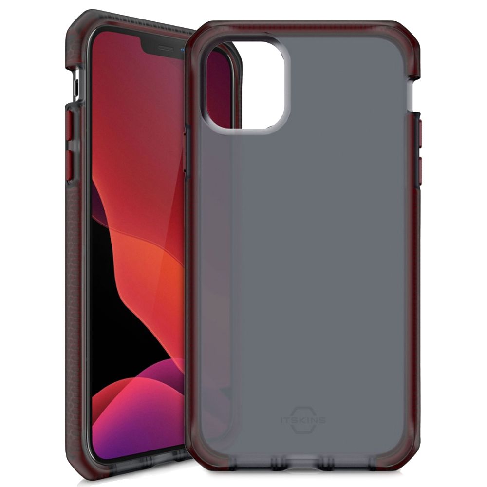 Husa pentru iPhone 12 / 12 Pro IT SKINS AP3P-SPRFR-RDBK, Supreme Frost Red and Black, negru/rosu