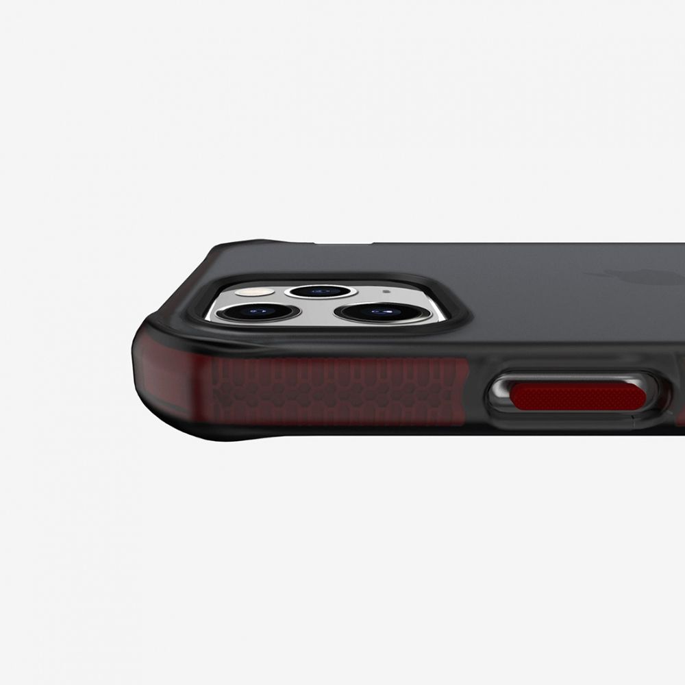 Husa pentru iPhone 12 / 12 Pro IT SKINS AP3P-SPRFR-RDBK, Supreme Frost Red and Black, negru/rosu