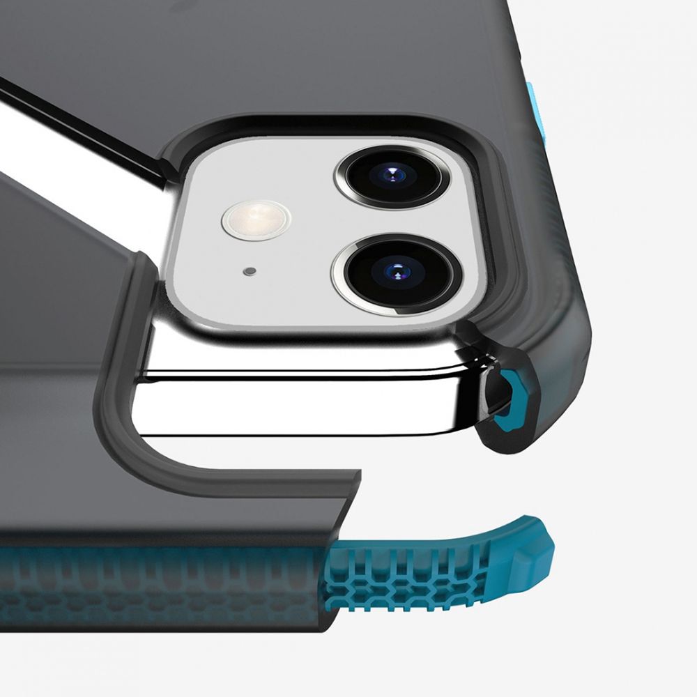 Husa pentru iPhone 12 Mini IT SKINS AP2G-SPRFR-CBBK, Supreme Frost Centurion Blue and Black, albastru/negru
