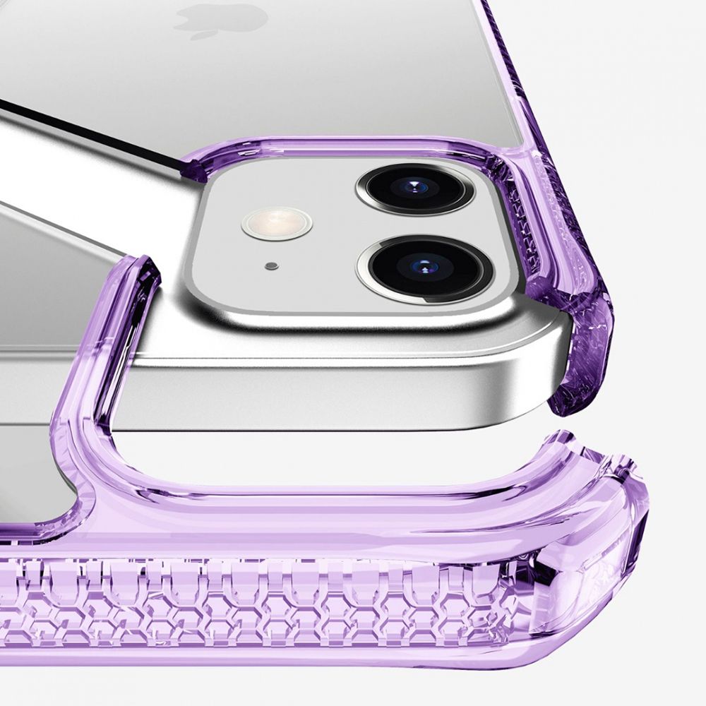 Husa pentru iPhone 12 Mini IT SKINS AP2G-HBMKC-LPTR, Hybrid Clear Light Purple and Transparent, mov