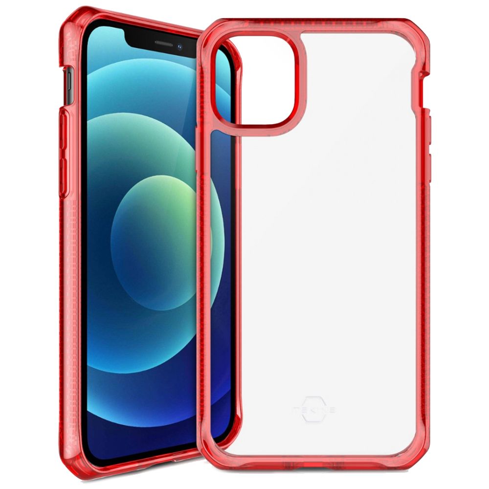 Husa pentru iPhone 12 Mini IT SKINS AP2G-HBMKC-RATR, Hybrid Clear Red and Transparent, rosu