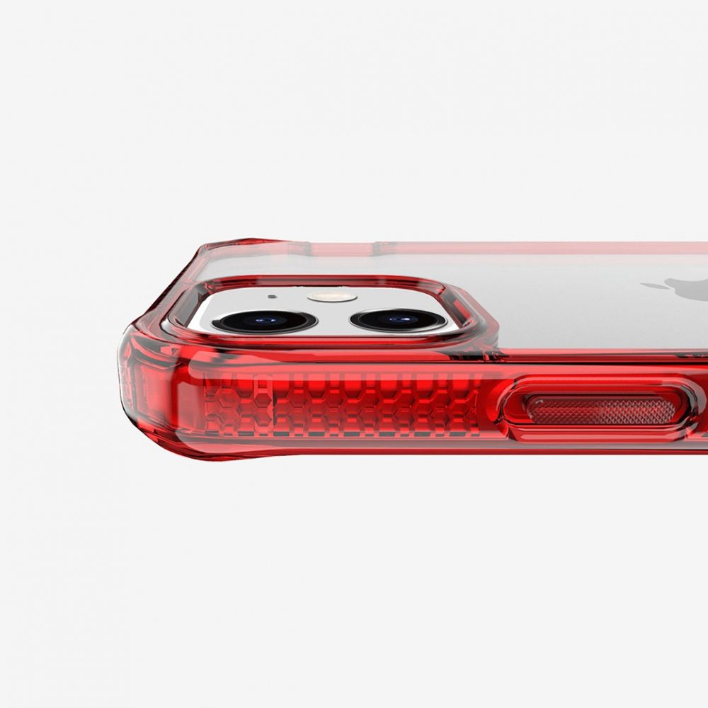 Husa pentru iPhone 12 Mini IT SKINS AP2G-HBMKC-RATR, Hybrid Clear Red and Transparent, rosu