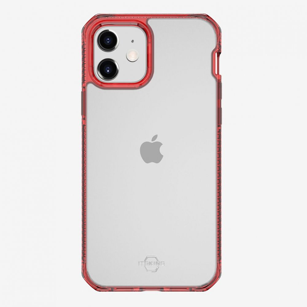 Husa pentru iPhone 12 Mini IT SKINS AP2G-HBMKC-RATR, Hybrid Clear Red and Transparent, rosu