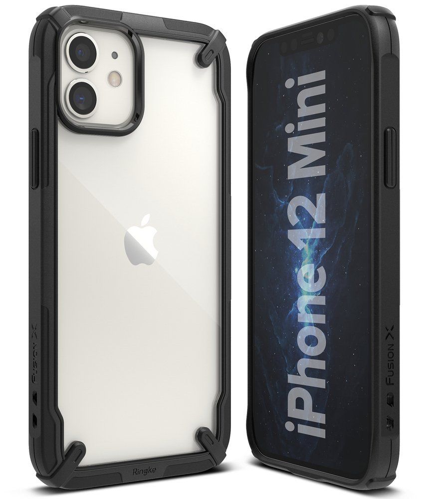 Husa Bumper iPhone 12 Mini RINGKE Fusion X FUAP0023, slim, gri