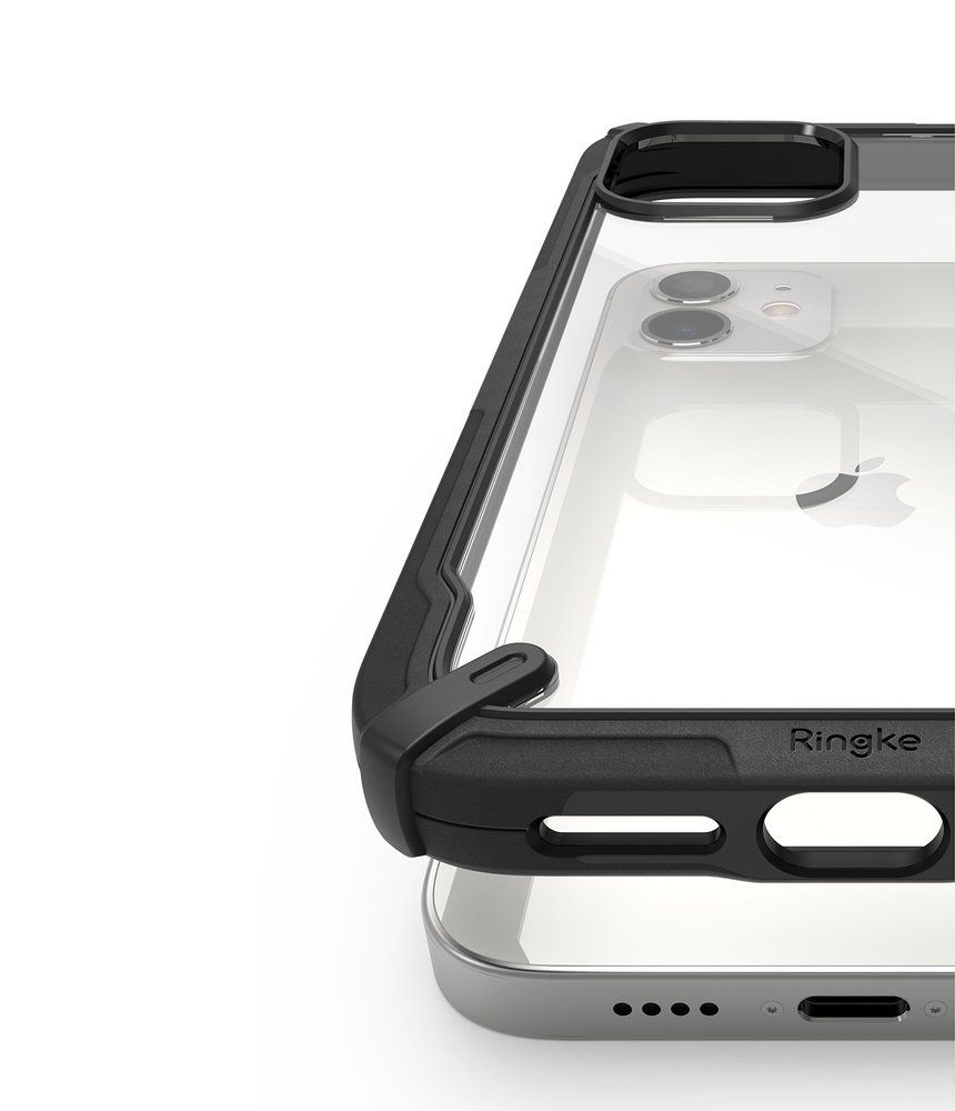 Husa Bumper iPhone 12 Mini RINGKE Fusion X FUAP0023, slim, gri