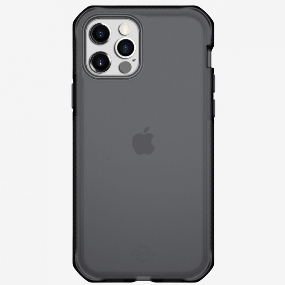 Husa pentru iPhone 12 Pro Max IT SKINS AP4P-SPRFR-GYBK, Supreme Frost Grey and Black, gri/negru