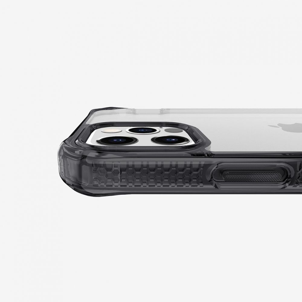 Husa pentru iPhone 12 Pro Max IT SKINS AP4P-HBMKC-BKTR, Hybrid Clear Black and Transparent, negru