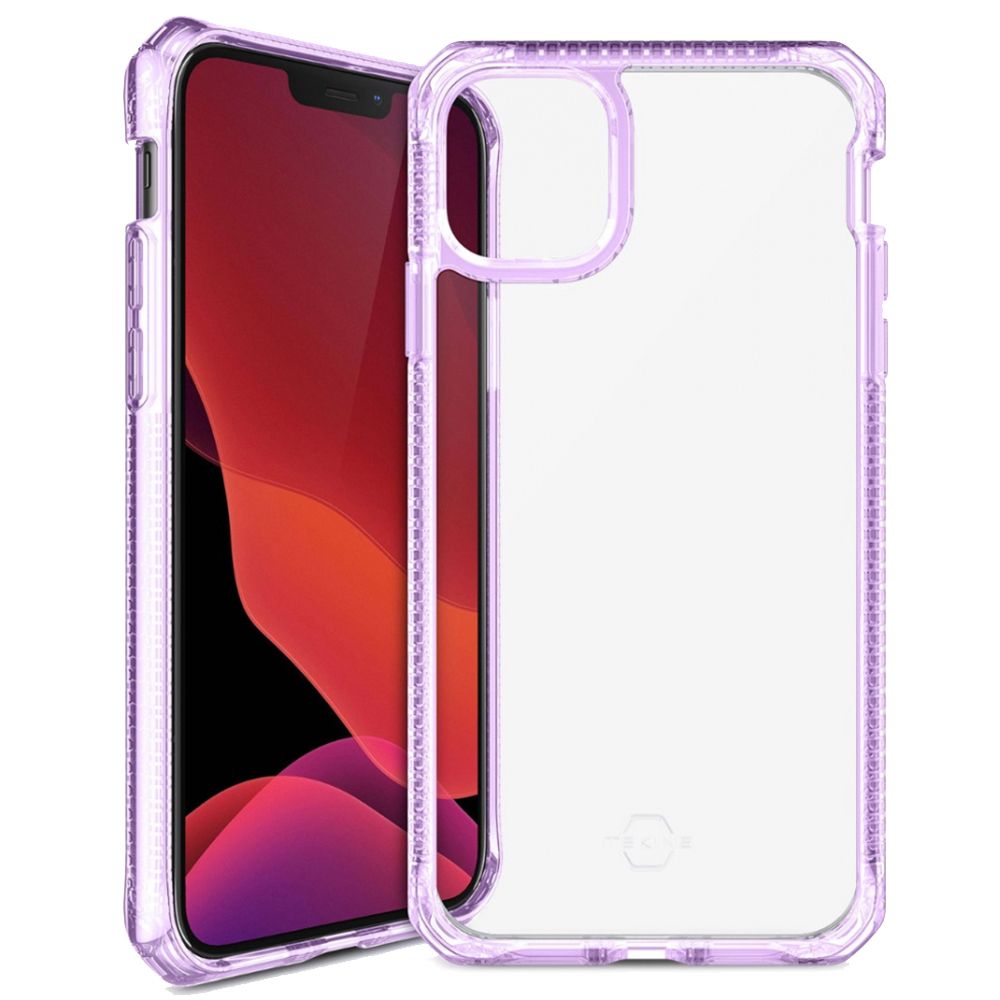 Husa pentru iPhone 12 Pro Max IT SKINS AP4P-HBMKC-LPTR, Hybrid Clear Light Purple and Transparent, mov