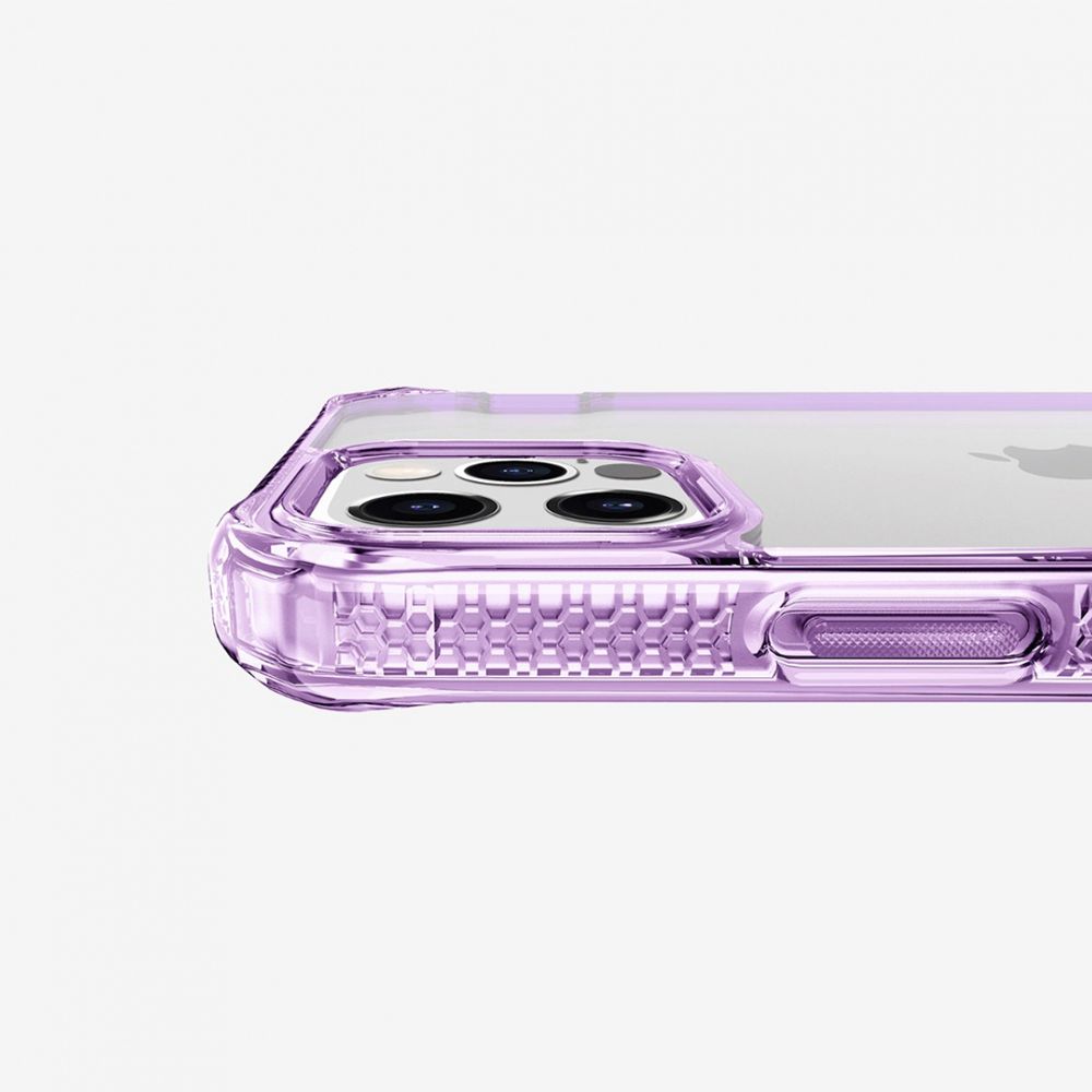 Husa pentru iPhone 12 Pro Max IT SKINS AP4P-HBMKC-LPTR, Hybrid Clear Light Purple and Transparent, mov
