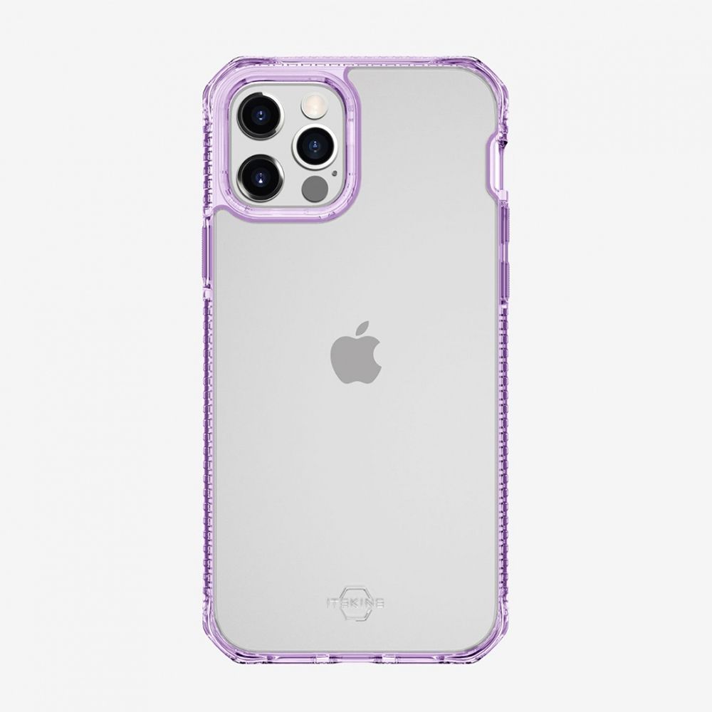 Husa pentru iPhone 12 Pro Max IT SKINS AP4P-HBMKC-LPTR, Hybrid Clear Light Purple and Transparent, mov
